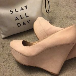 Pink Charolette Russe pumps